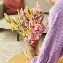 Load image into Gallery viewer, Dried Flowers Field Bouquet - Blossom Lilac