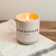 Load image into Gallery viewer, Farmhouse Soy Candle | Stoneware Candle Jar