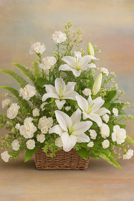 Always Remembered Basket Arrangement