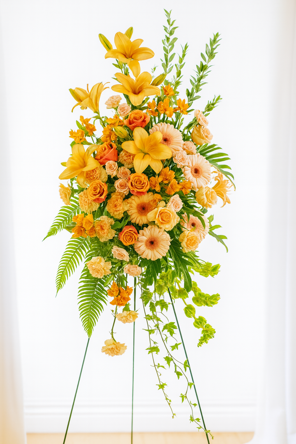 Warm Embrace Standing Funeral Spray