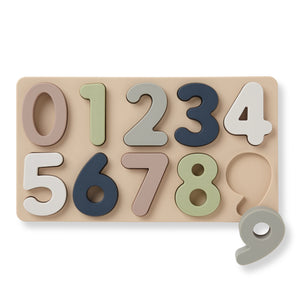Large Soft Silicone Number Puzzle (11-pc) For Toddlers