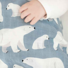 Load image into Gallery viewer, Polar Bear Muslin Swaddle