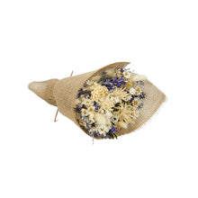 Load image into Gallery viewer, Dried Flowers Field Bouquet - Small, White &amp; Blue