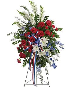Honor & Glory Standing Funeral Spray