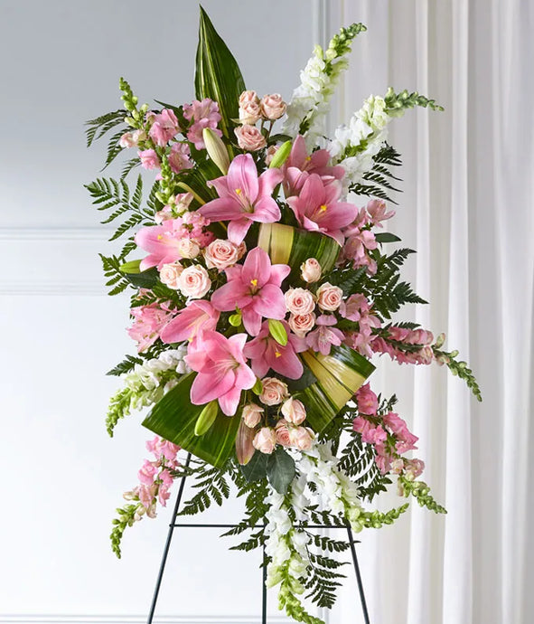 Lasting Memories Standing Funeral Spray