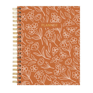 Terracotta Floral Undated Planner