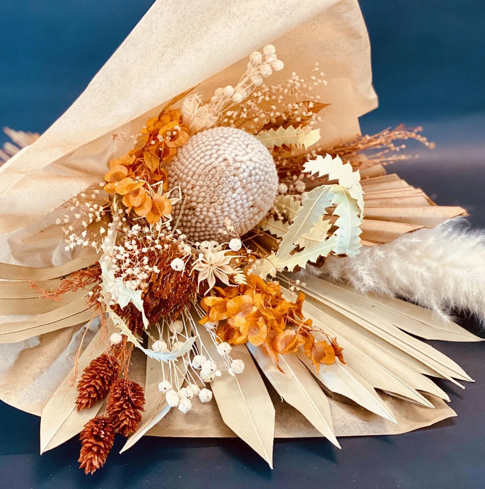 Dried Tropical Bouquet - Orange