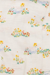 Floral Goose Baby Swaddle
