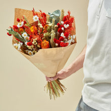 Load image into Gallery viewer, Large Classic Dried Flower Bouquet - Orange