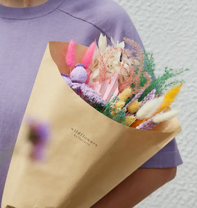 Pastel Field Flowers Dried Arrangement