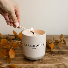Load image into Gallery viewer, Farmhouse Soy Candle | Stoneware Candle Jar