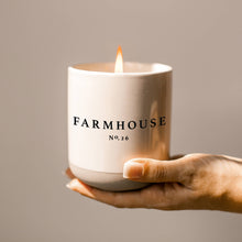 Load image into Gallery viewer, Farmhouse Soy Candle | Stoneware Candle Jar