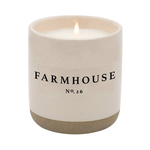 Farmhouse Soy Candle | Stoneware Candle Jar