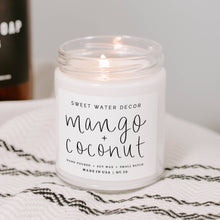 Load image into Gallery viewer, Mango and Coconut Soy Candle