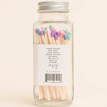 Load image into Gallery viewer, Glass Jar Safety Matches - Rainbow